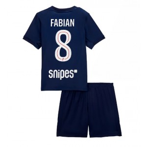Paris Saint-Germain Fabian Ruiz #8 Jalkapallovaatteet Lasten Kotipeliasu 2025-26 Lyhythihainen (+ Lyhyet housut)